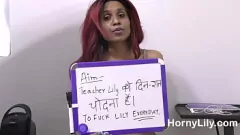 play Tutoriel sexuel excité: Indian Babe apprend à sucer et à monter une bite noire monstre